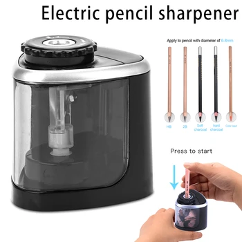 

Electric Pencil Sharpener Effortless Safe Automatic Touching Switch School Office Classroom Kids JHP-Best