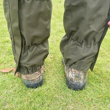 Rodilleras tácticas de caza al aire libre, mallas impermeables para caza, Camping, entrenamiento, botas, polainas, cubierta de zapatos