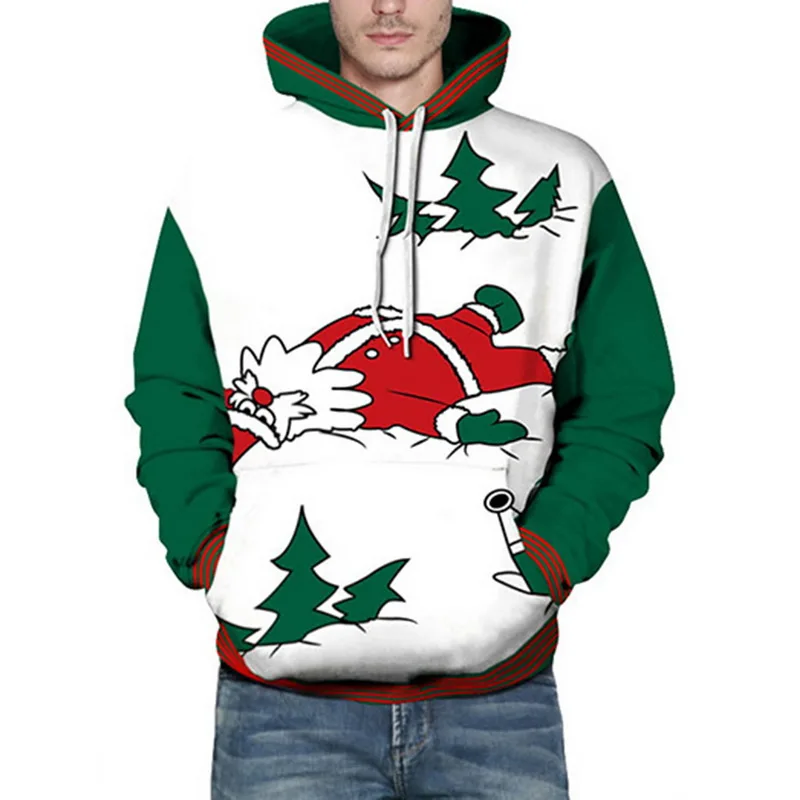 

WENYUJH 2019 Christmas Hoody Men New Fashion hoodies Male Femal Pullovers Animal Print Cute Casual Sweatshirts hoody Tracksuits