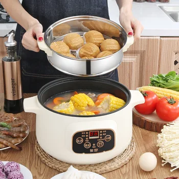 

Intelligent Electric Cooker Party Hot Pot Cooking Integrated Electric Hot Pot Multi-Function Wok Steamer