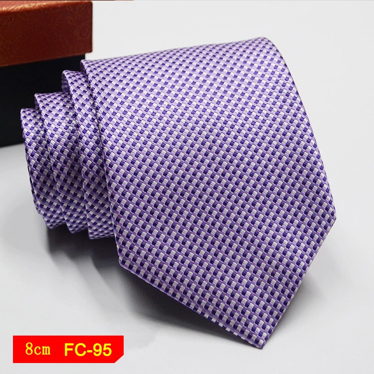 Мужские галстуки ручной работы, однотонные, желтые, красные, в полоску, с цветочным рисунком, 8 см, жаккардовые Аксессуары для галстуков, галстук, свадебный подарок - Цвет: F95