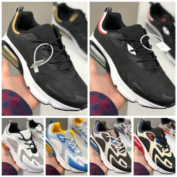 

2020 hot sale high quality new fashion maxes 200 casual shoes men black lack up outdoor sports breathable mesh men shoes