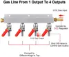4 Way Co2 Gas Distributor Manifold 5/16'' Barb,Kegerator Splitter,Air Distribution With Integrated Check Valves Beer Homebrew ► Photo 2/6