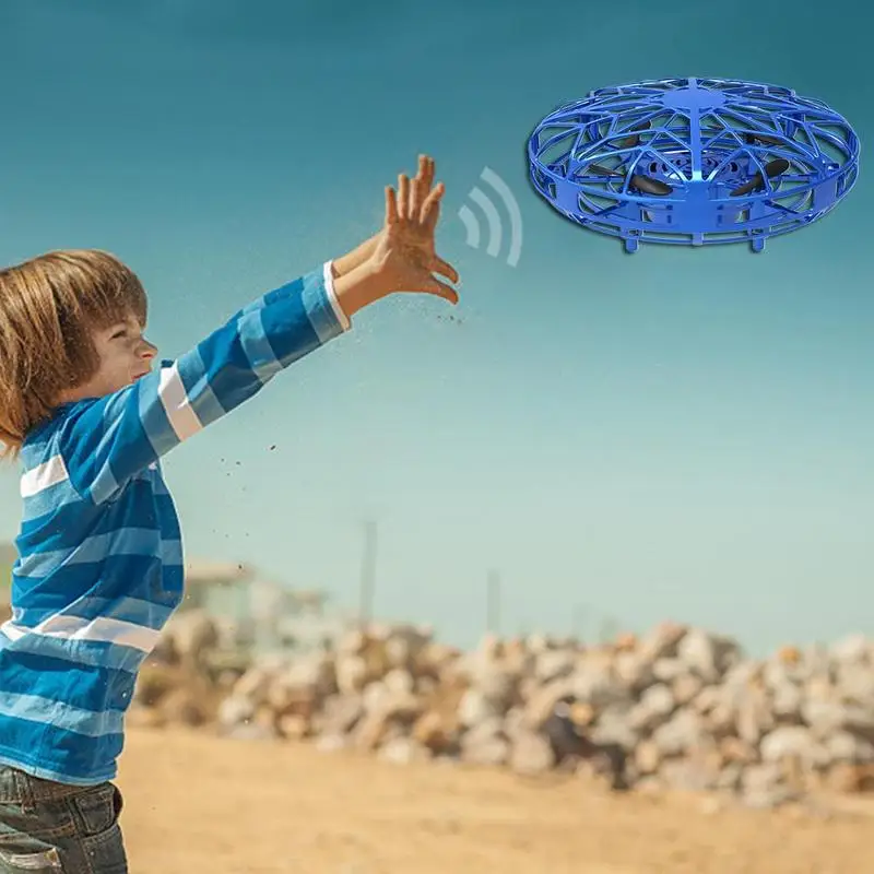 Радиоуправляемая игрушка UFO с измерением жестов, интеллектуальная индукция, четырехосный Радиоуправляемый Дрон, Новинка для детей, уличные игрушки UFO