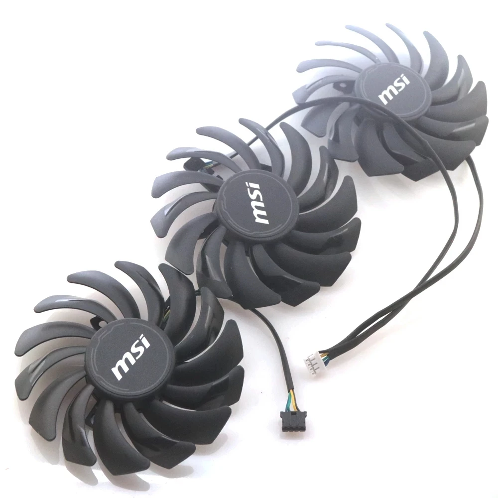 Muslimah 86Mm Dc12V 0.40A Ventola Vga A 4 Fili A 4Pin Per Msi Rtx 3090 3080 3070 3060 Ventola Di Raffreddamento Della Scheda Grafica Ventus