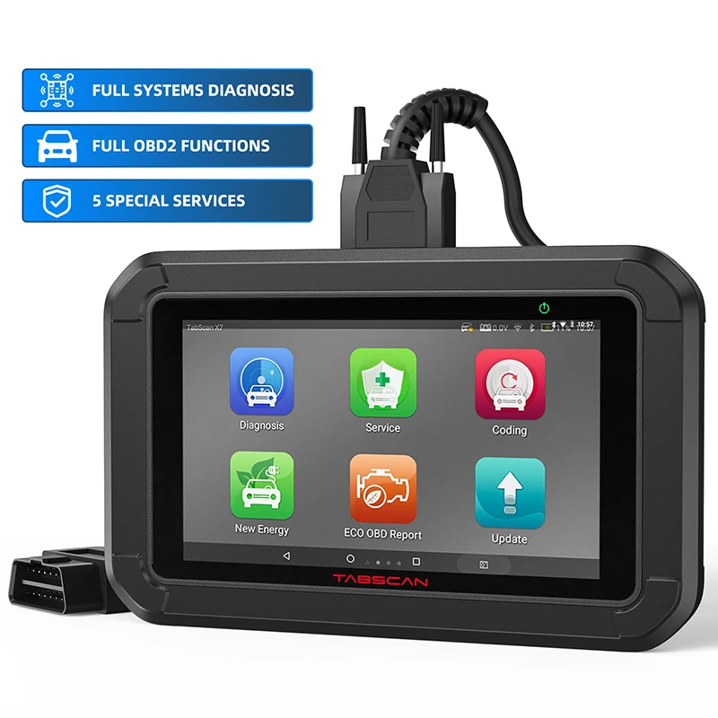 EUCLEIA Tabscan X7 OBD2 автомобильный сканер полная система диагностические инструменты SAS