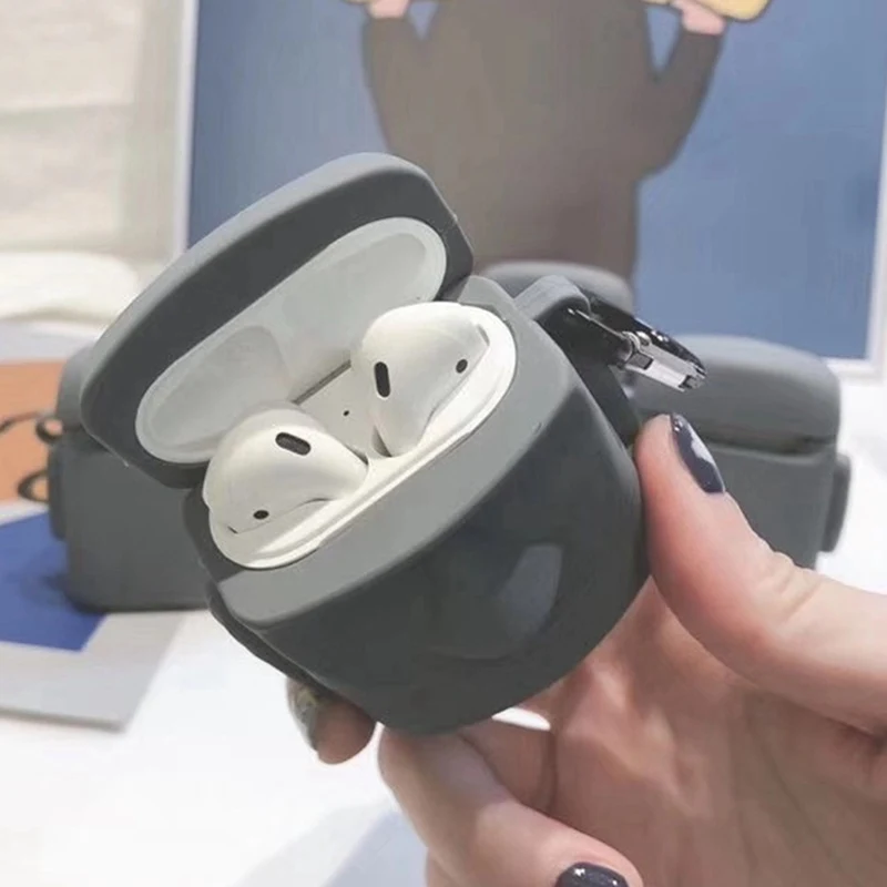 3D чехол для наушников для Airpods Pro, силиконовый чехол с портретным камнем для Apple AirPods 1/2, чехол для наушников, кольцевой ремешок