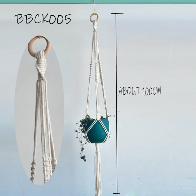 New arrival  100% handmade macrame plant hanger pot holder hanger for pot macrame hanger for plant hanger for flowerpot BBCK1005