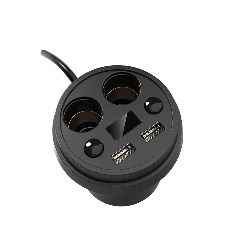 GSPSCN автомобильный инвертор 5 в 3 А, двойной 2 USB Автомобильное зарядное устройство, светодиодный дисплей с экраном, добавить 2 автомобильного прикуривателя, автомобильный инвертор