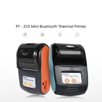 

Portable Printer Pt-210 Mini Wireless Bluetooth 58mm Thermal Barcode Ticket Printer For Android Mobile Ios Pocket Account