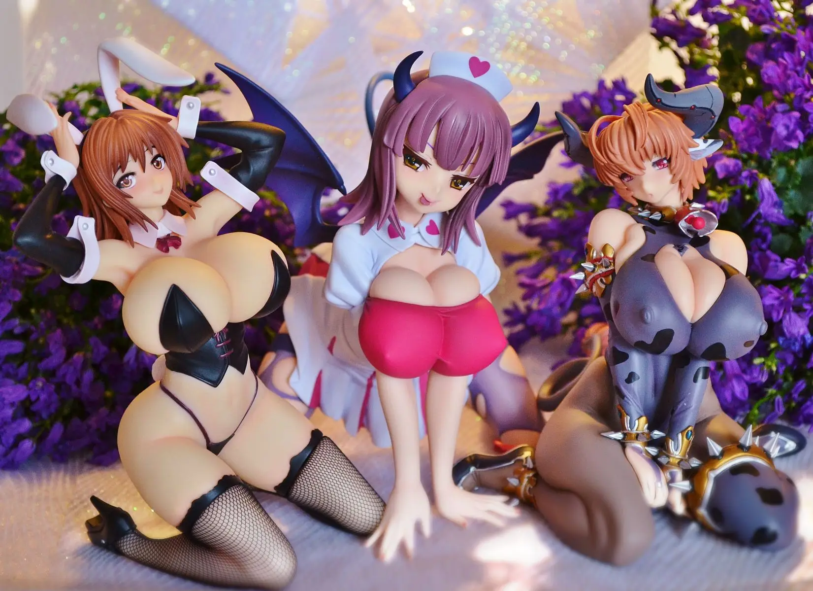 Японская сексуальная фигурка для девочек аниме Q six KenKetsu Akuma Akane BlackDevil ver. Кукла