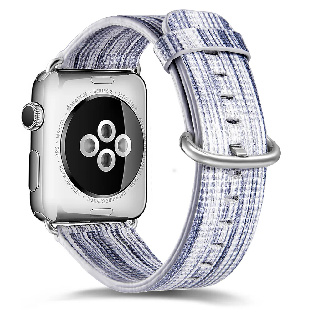 Кожаный ремешок для наручных часов Apple Watch 4 ремешок 42 мм/44 мм Принт с цветком correa наручных часов iwatch серии 4/3/2/1 40 мм/38 мм браслет на запястье ремень