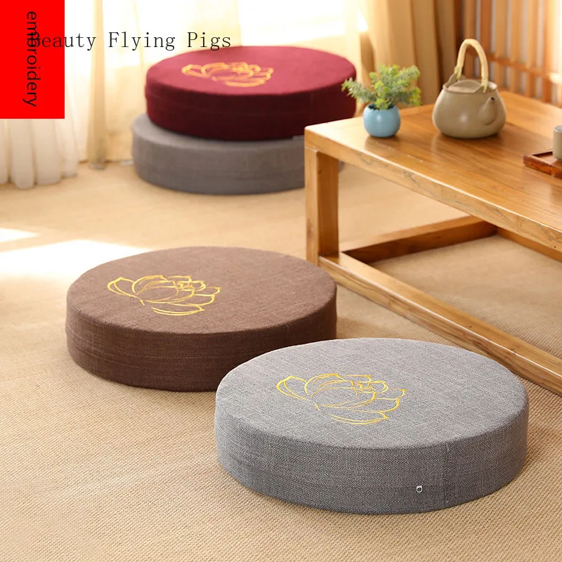 40X6CM Yoga Meditate PEP Hard Texture Meditation Cushion Backrest Pillow Japanese Tatami Mat Removable and Washable inflatable yoga cushion