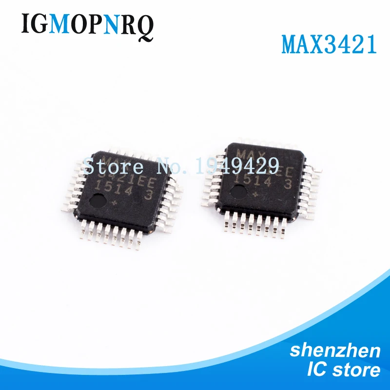 

2PCS MAX3421EEHJ MAX3421EE QFP MAX3421 USB interface IC USB Peripheral Controller w/SPI new original