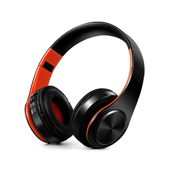 

Wireless Headphones Bluetooth Headset Foldable Headphone Adjustable Earphones With Mic for phone Pc Lattop Mp3 Support SD Card