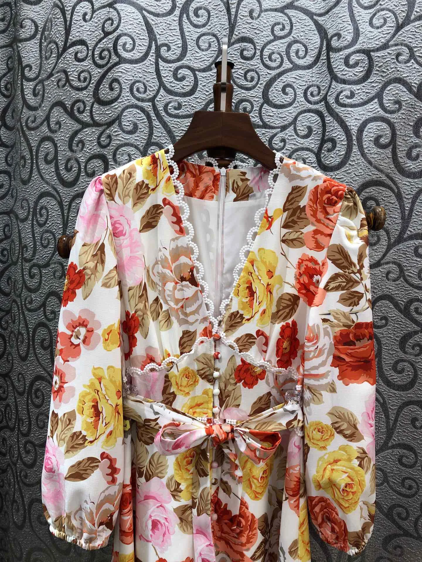 Earlier Spring New Model Elegant Sexy Lace V-neck Long Sleeve Silk Women Shirt Free Shipping Worldwide