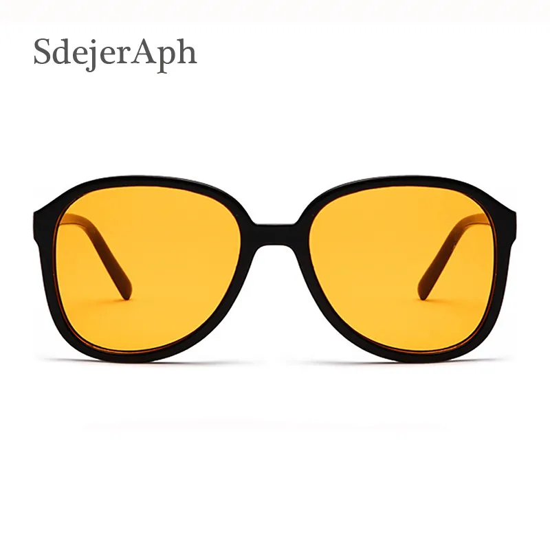 Винтажные желтые женские солнцезащитные очки с линзами Oculos модные роскошные