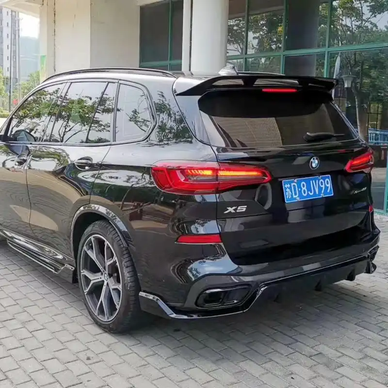 TGFOF Fit For BMW X5 G05 2019 2020 2021 Rear Roof Spoiler Top Window Wing ABS Glossy Black Rear Trunk Spoiler Boot Lid Lip Middle Spoiler