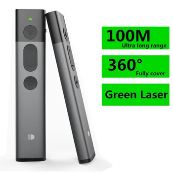 

Metal Shell 2.4G 100M Ultra Long Range Wireless Laser presentation Pointer Presenter Remote Control PPT PowerPointer Clicker Pen