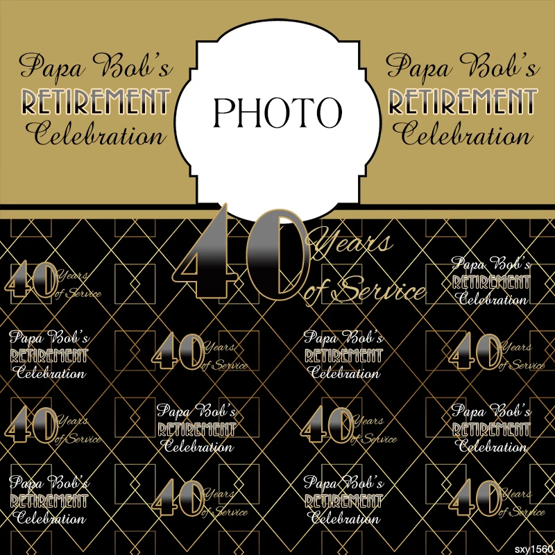 Sensfun фотографический фон Золотая каркасная рамка день рождения 40th Роскошная фотостудия фотосессия напечатанная фотосессия реквизит виниловая ткань