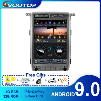 

AVGOTOP Android 9.0 Tesla automotivo central multimidia for FORD- F150 2011-2014 6 core+4G+32G IPS Screen