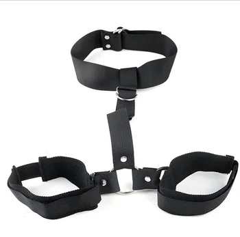 Bdsm Adjustable Bondage Handcuff Wrist Ankle Cuffs Gag Mouth Sexual Restraints Slave Neck Flirt Sex Toys For Couples Sex Product 3