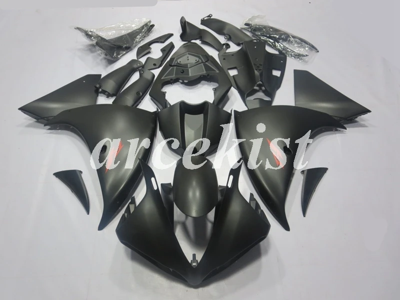 Инъекций ABS Обтекатели комплект подходит для YAMAHA YZF-R1 R1 2009 2010 2011 2012 2013 YZF1000 09, 10, 11, 12, 13, 14, все черного цвета