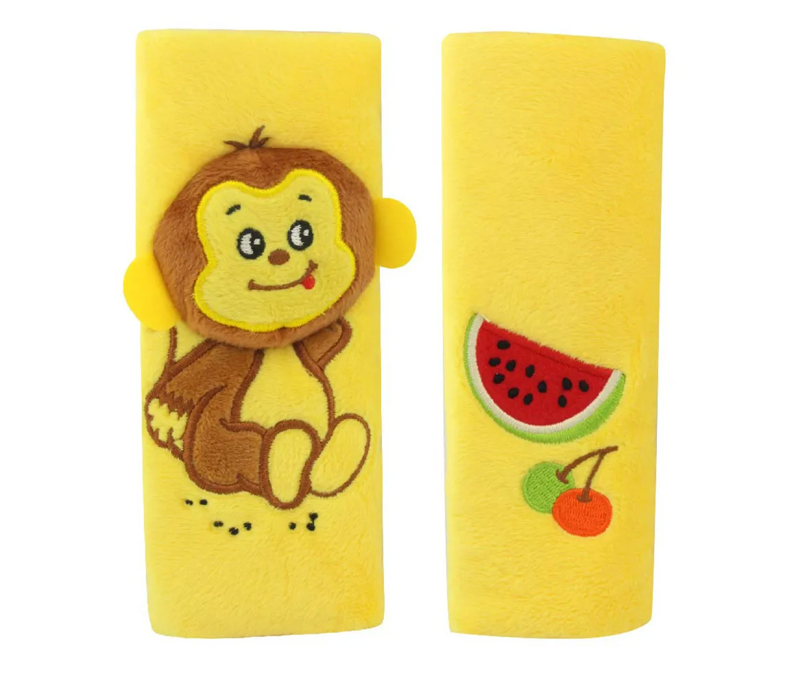 1pc Cartoon Seat Belt Shoulder Safety Belts Zoo Animals Lion Monkey Security Car Seats Strollers Prams Accessories