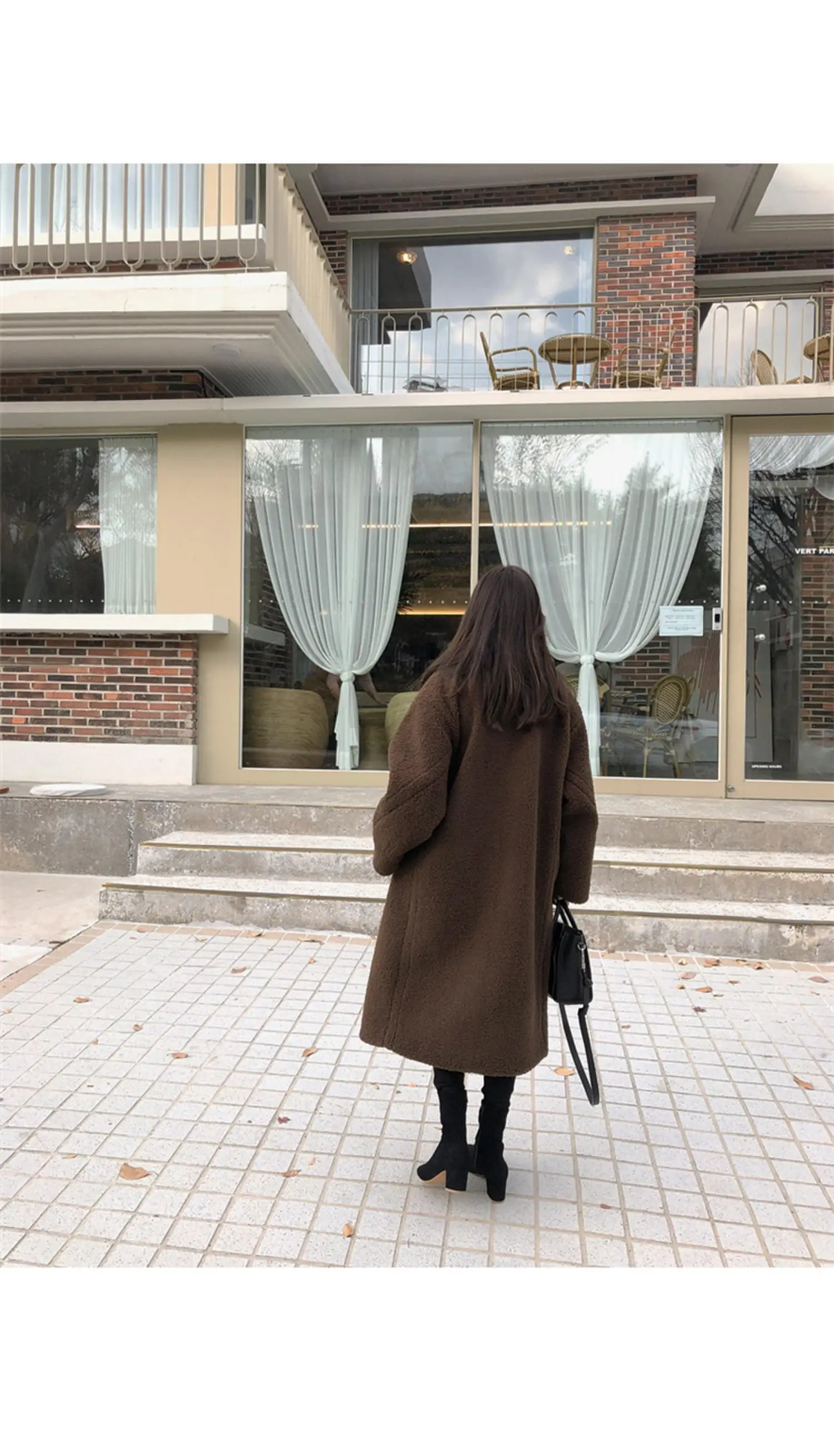 Зимнее дизайнерское южнокорейское пальто из овечьей шерсти не будет холодным этой зимой
