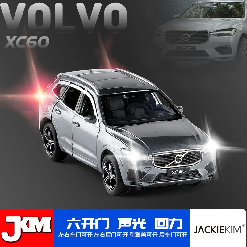 JK1/32 Volvo XC60 внедорожник Шесть Дверей металлический звук и светильник воин сплав модель автомобиля игрушка мебель коллекция