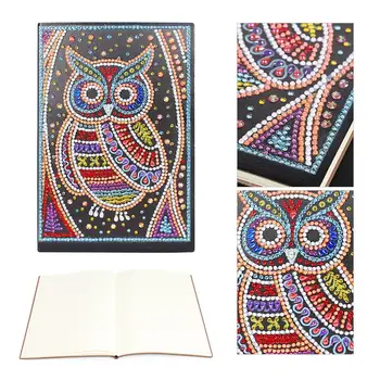 

Colorful DIY Diamond Painting 50 Pages Students A5 Sketchbook Notebook Drawing Book Diamond Cross Stitch Craft Gift Dropshipping