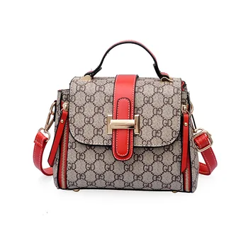 

Ladies bag new fashion letter printing contrast color female bag trend wild lady shoulder bag messenger handbag womens bags