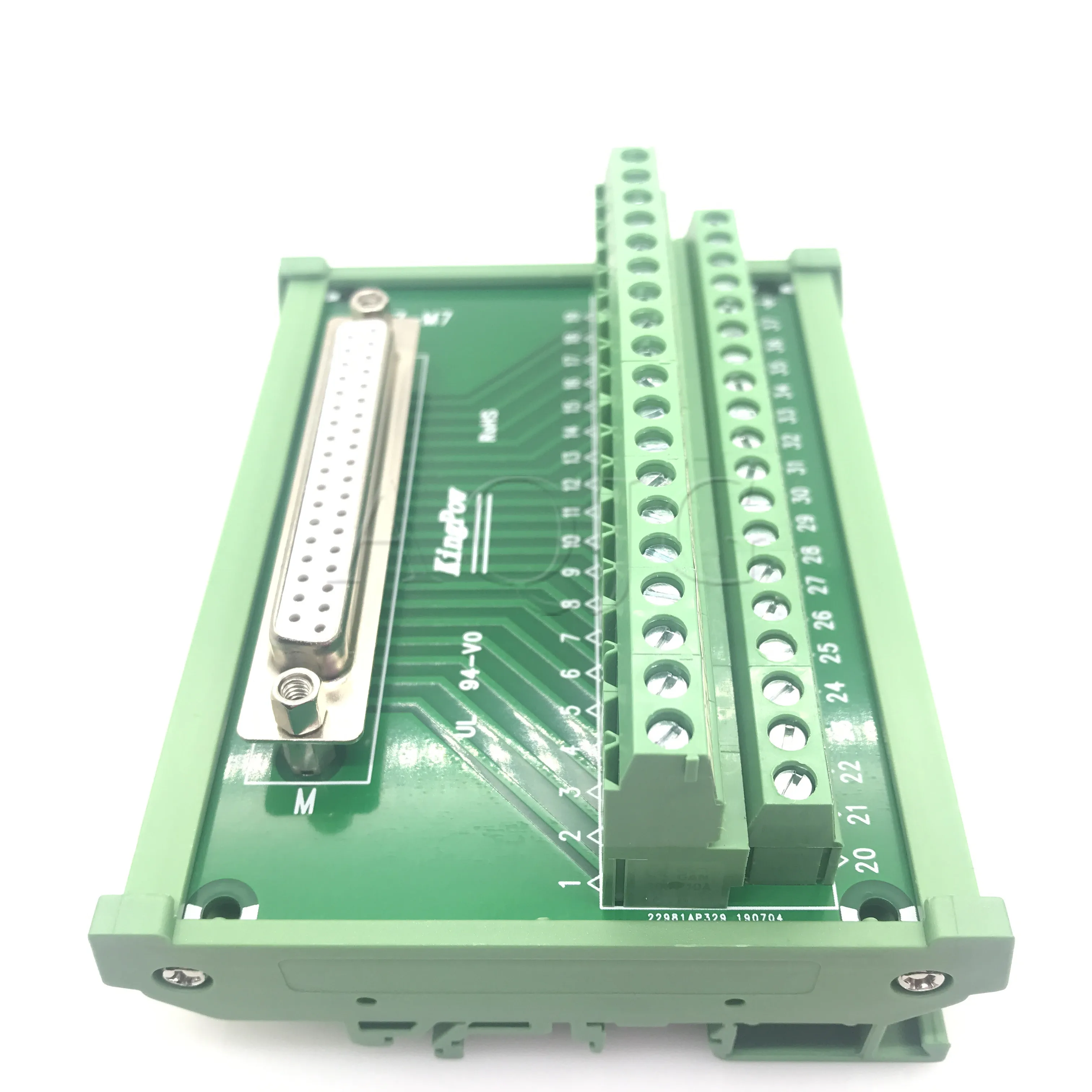 DB37 M7 DR37 G7 мужской женский 37pin порт к клеммному блоку адаптер конвертер PCB коммутационная плата din-рейка монтаж с оболочкой