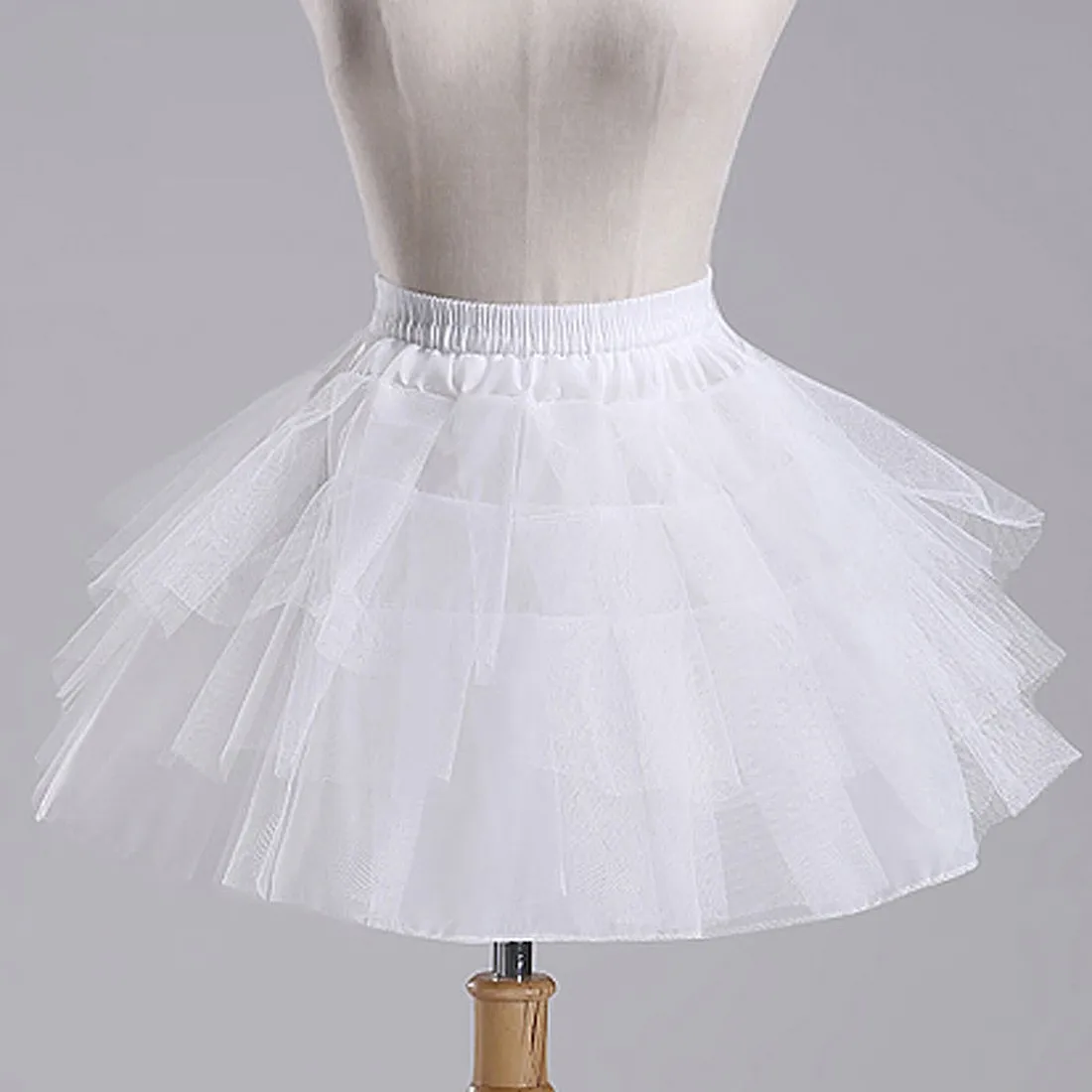 Suknia balowa dzieci dziecko krótka halka dla kwiat dziewczyna akcesoria ślubne spódnica lolita podkoszulek krynolina Vestido De Novia