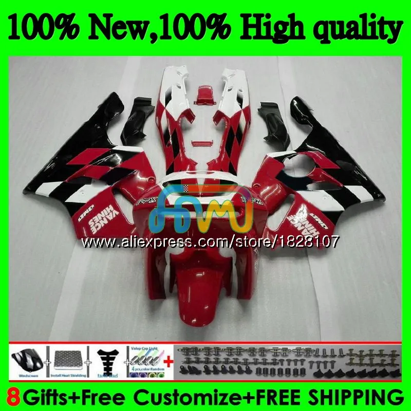 Корпус для KAWASAKI ZX 636 600CC ZX-636 ZX636 ZX-6R 22BS. 0 ZX600 ZX 6R ZX6R 94 95 96 97 1994 1995 1996 1997 обтекателя Красный Черный Топ - Цвет: No. 1