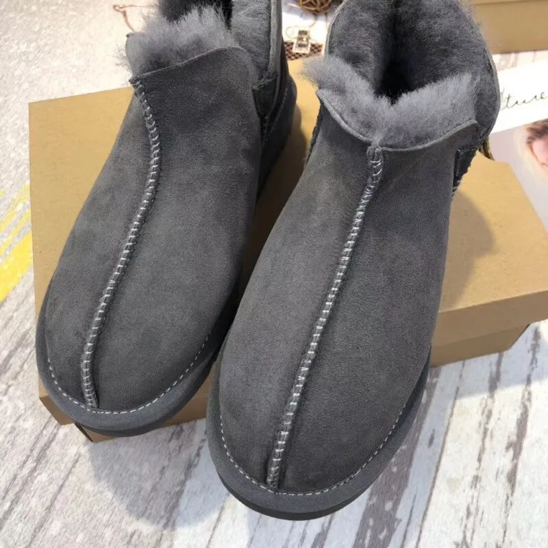 Real Fur Snow Boots Waterproof Genuine Leather Snow Boots Australia Classic Women Boots Warm Winter Shoes for Women