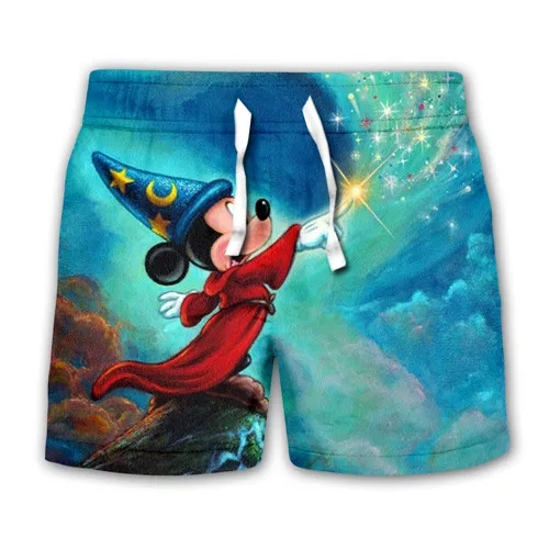 kids casual shorts Детские толстовки с капюшоном для мальчиков и девочек с изображением Микки Мауса, Минни, 3D галактики детские штаны с рисунками, шорты пуловер с косой молнией, толстовки, футболка - Цвет: kids casual shorts