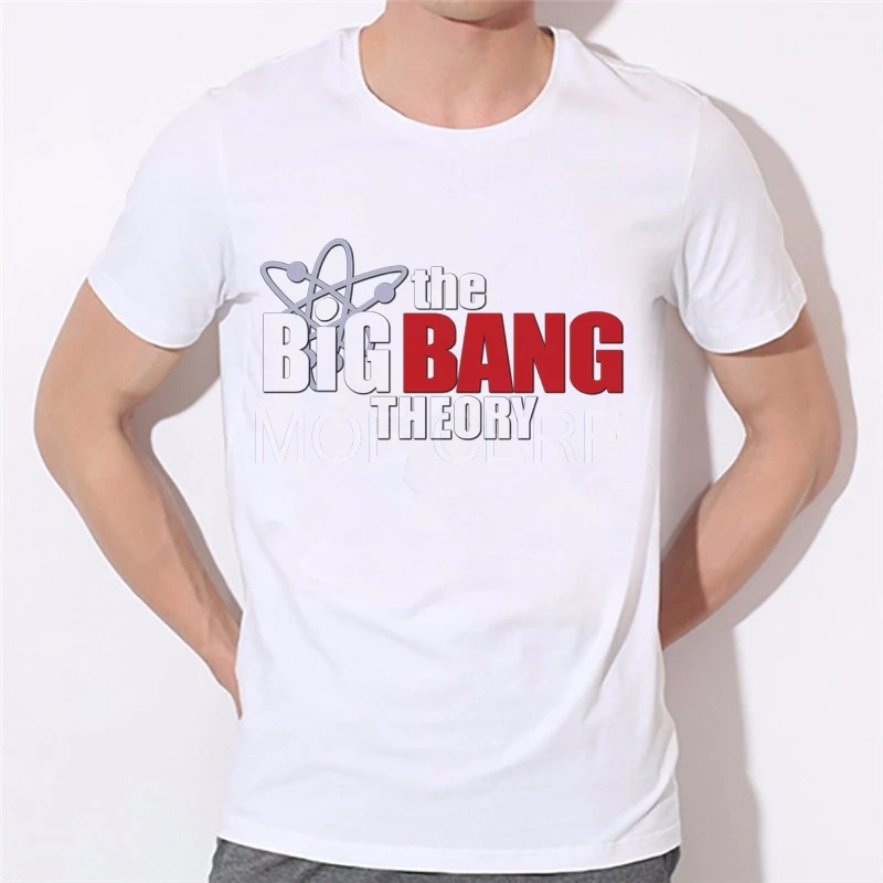 The Big Bang Theory Geek модная футболка с принтом Мужская креативная Повседневная