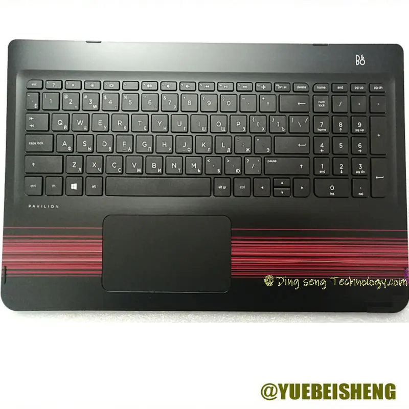 

YUEBEISHENG New/orig for HP Pavilion X360 15-BK Palmrest RU Russian keyboard upper cover Touchpad 854823-251