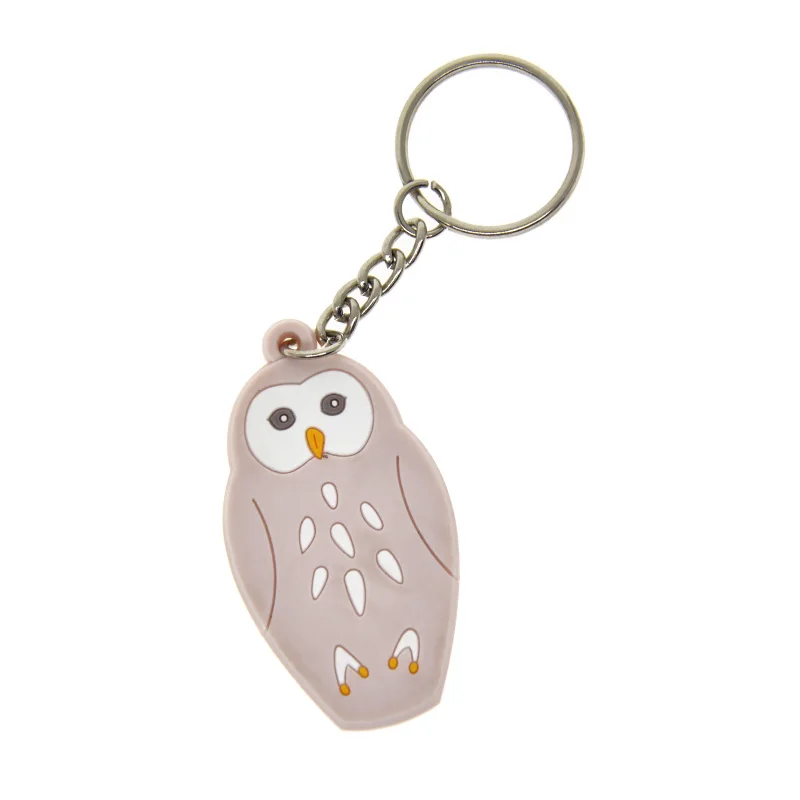 Tierförmiger Schlüsselanhänger mit individuellem Logo aus weichem PVC als Werbegeschenk – Detail 4