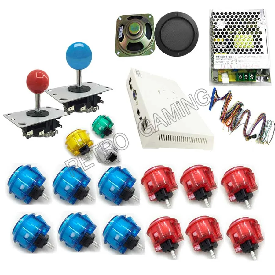 Новейший 3D Pandora XII 3188 в 1 доска для игры JAMMA Copy Sanwa Джойстик кнопочный аркадный Видео игровой автомат DIY набор для детей - Цвет: Copy OBSC Micro