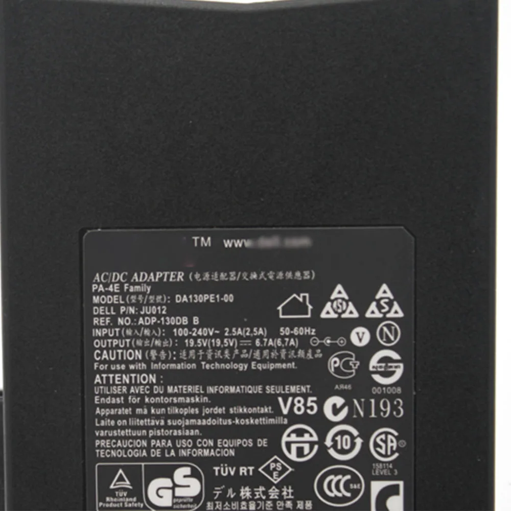 New 130W  Laptop Power Adapter Charger DA130PE1-00 ADP-130DB B For  Dell Inspiron 15 7500 7501 7590 7591
