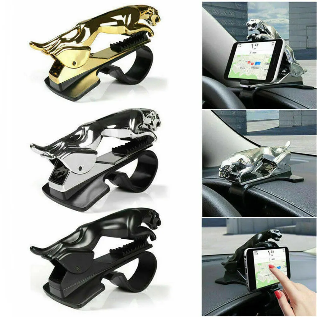 Car Phone Holder Plastic Mobile Phone Holders Cradle Vehicle Dashboard 360 Degrees Car Holder Rotating Smartphone Clamp Bracket