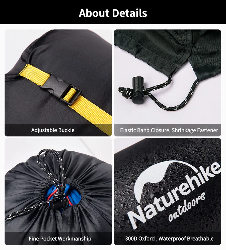 Naturehike спальный мешок, мешок для вещей 300D ткань многофункциональный компрессионный мешок Водонепроницаемый Портативный все для путешествий Сумка для кемпинга