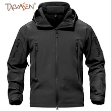 TACVASEN флисовая тактическая куртка мужская водонепроницаемая флисовая куртка ветрозащитная охотничья куртка походная одежда куртка с подогревом