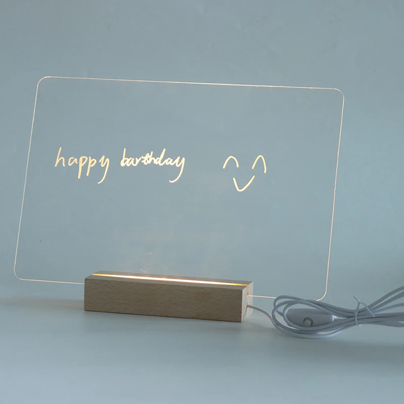 Прозрачная акриловая доска с USB-разъемом для ежедневных фотографий записей