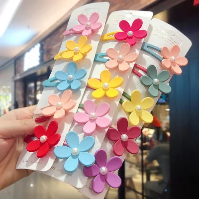 Заколки для волос в виде цветов принцессы шпильки с бантом аксессуары детей