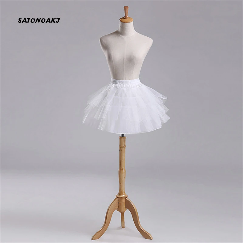 SATONOAKI, высокое качество,, белая балетная юбка-пачка, фатиновая гофрированная короткая кринолиновая Свадебная Нижняя юбка, Женский подъюбник для девочек, jupon