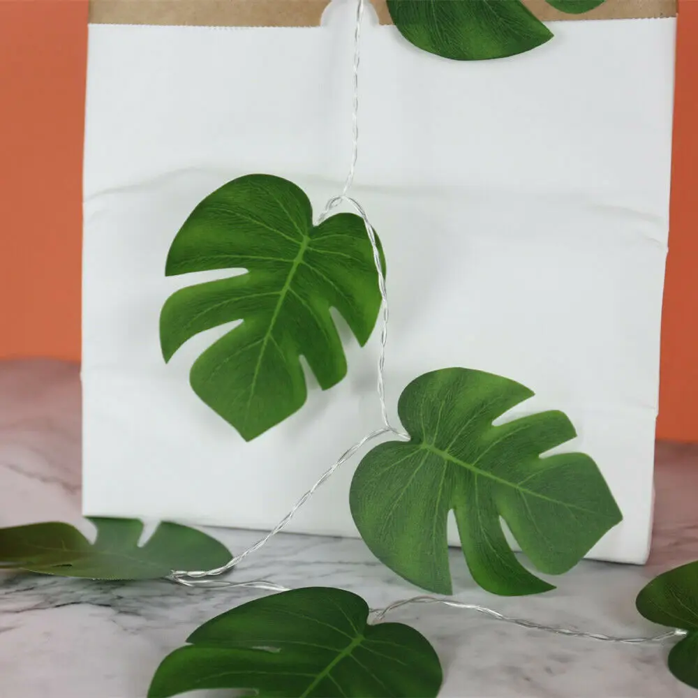 

Гирлянда с имитацией листьев черепахи, праздничная декоративная уличная гирлянда «сделай сам», 3 метра, 20 светодиодов, зеленое светильник, светящаяся гирлянда QLY1608