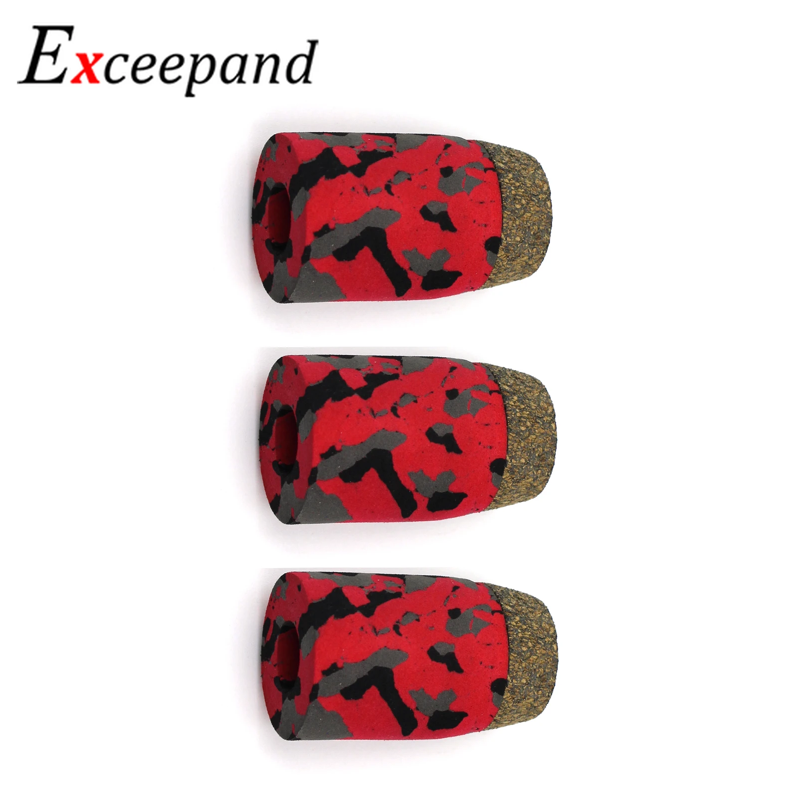 3 PCs/lot Exceepand Spinning Fishing Rod Handle Grip Rod Butt Section CAMO Handle Outdoor Fishing Replacement or Repair Parts